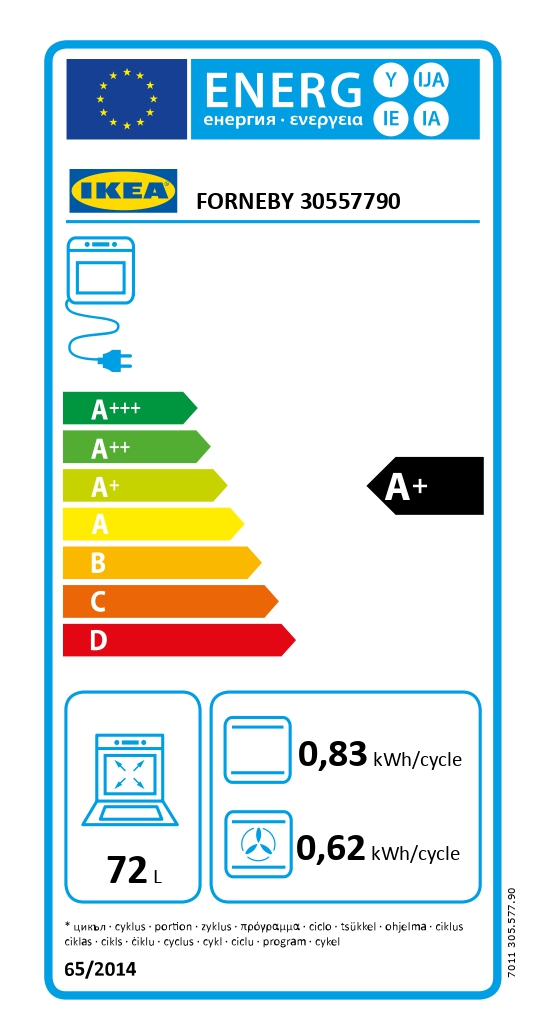 Energy Label Of: 30557790