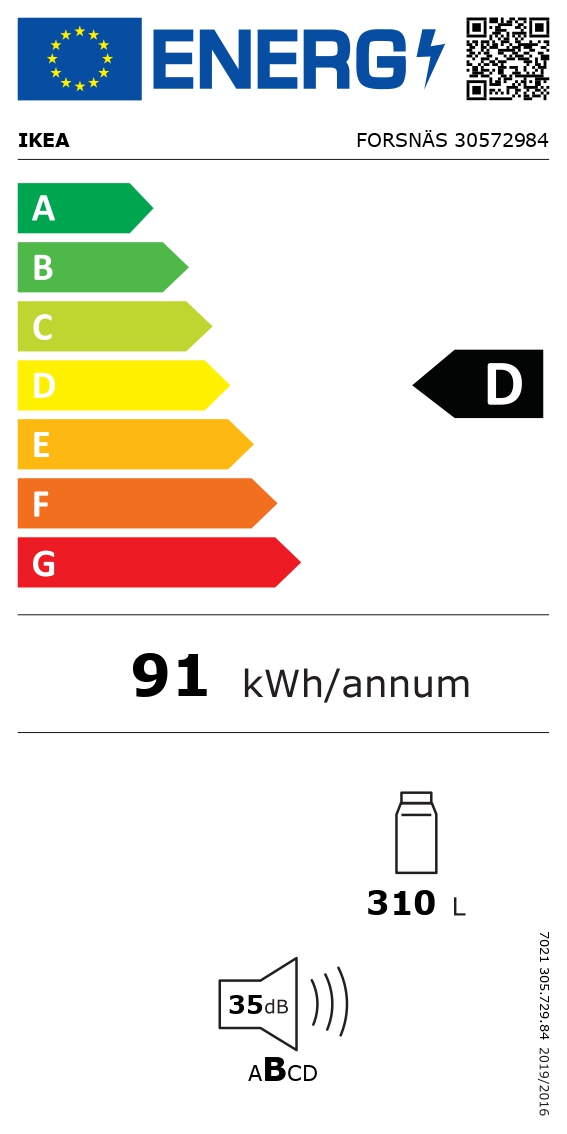 Energy Label Of: 30572984