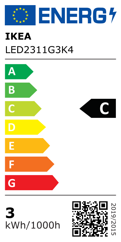Energy Label Of: 40591500