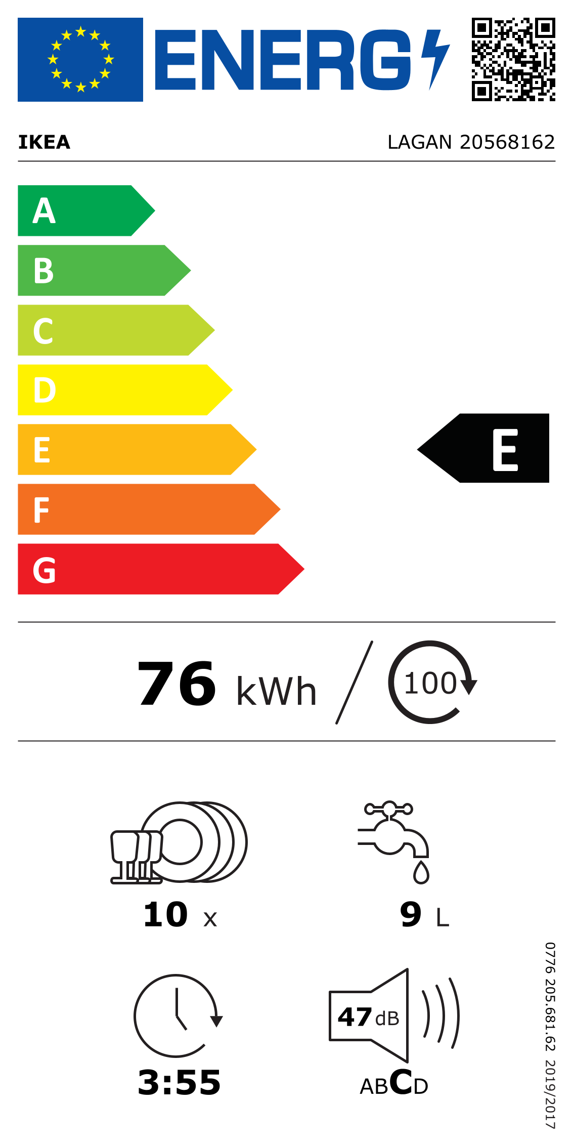 Energy Label Of: 20568162